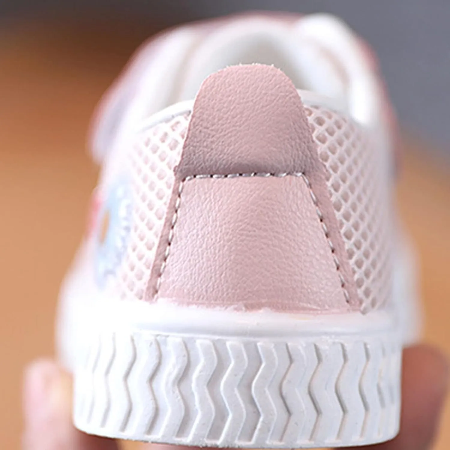 Boys & Girls Mesh Shoes Toddler Canvas Shoes Lace up Flat Tennis Shoes Hook and Loop Ribbing Surrounding Sneaker