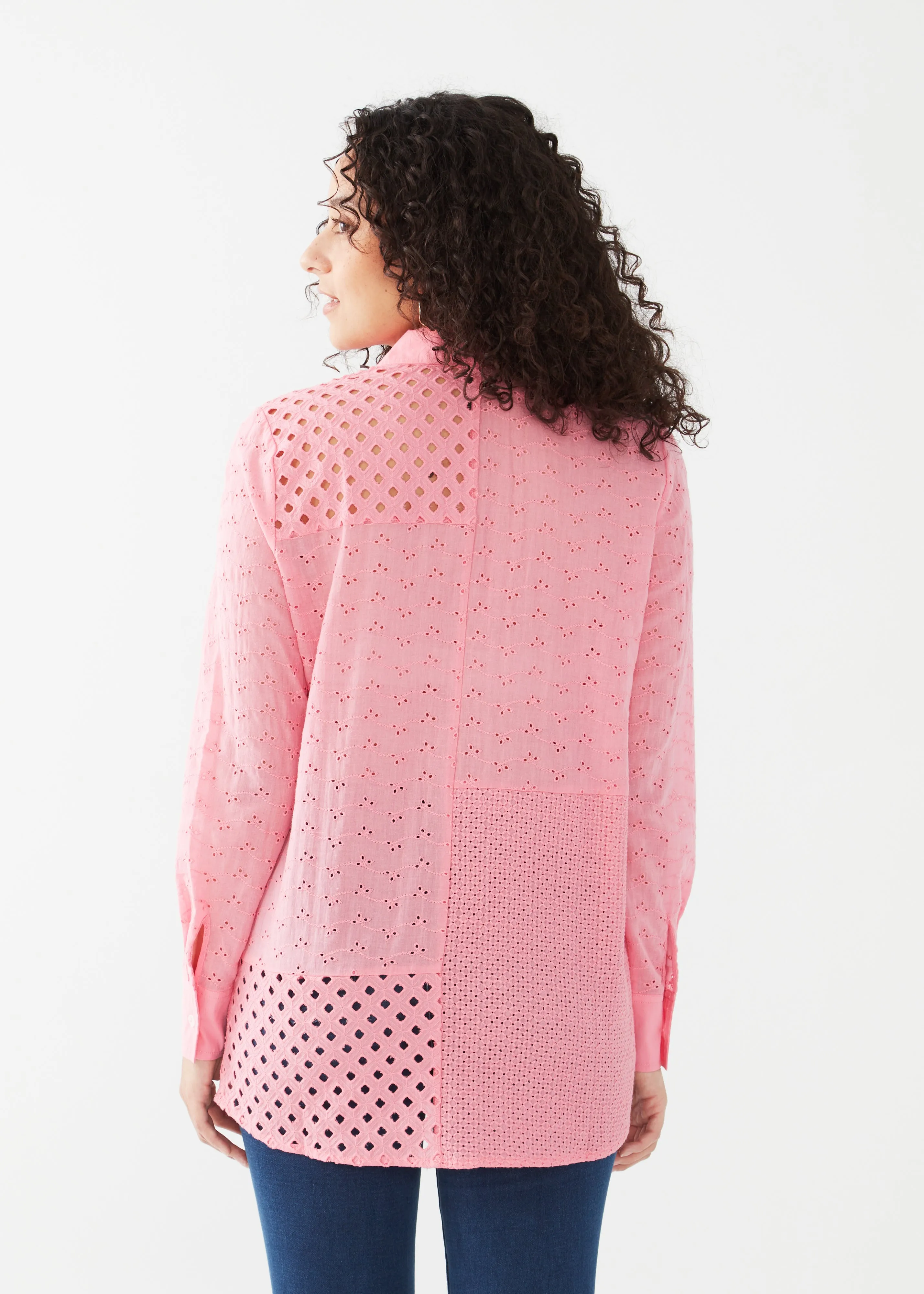 Patchwork Eyelet Tunic