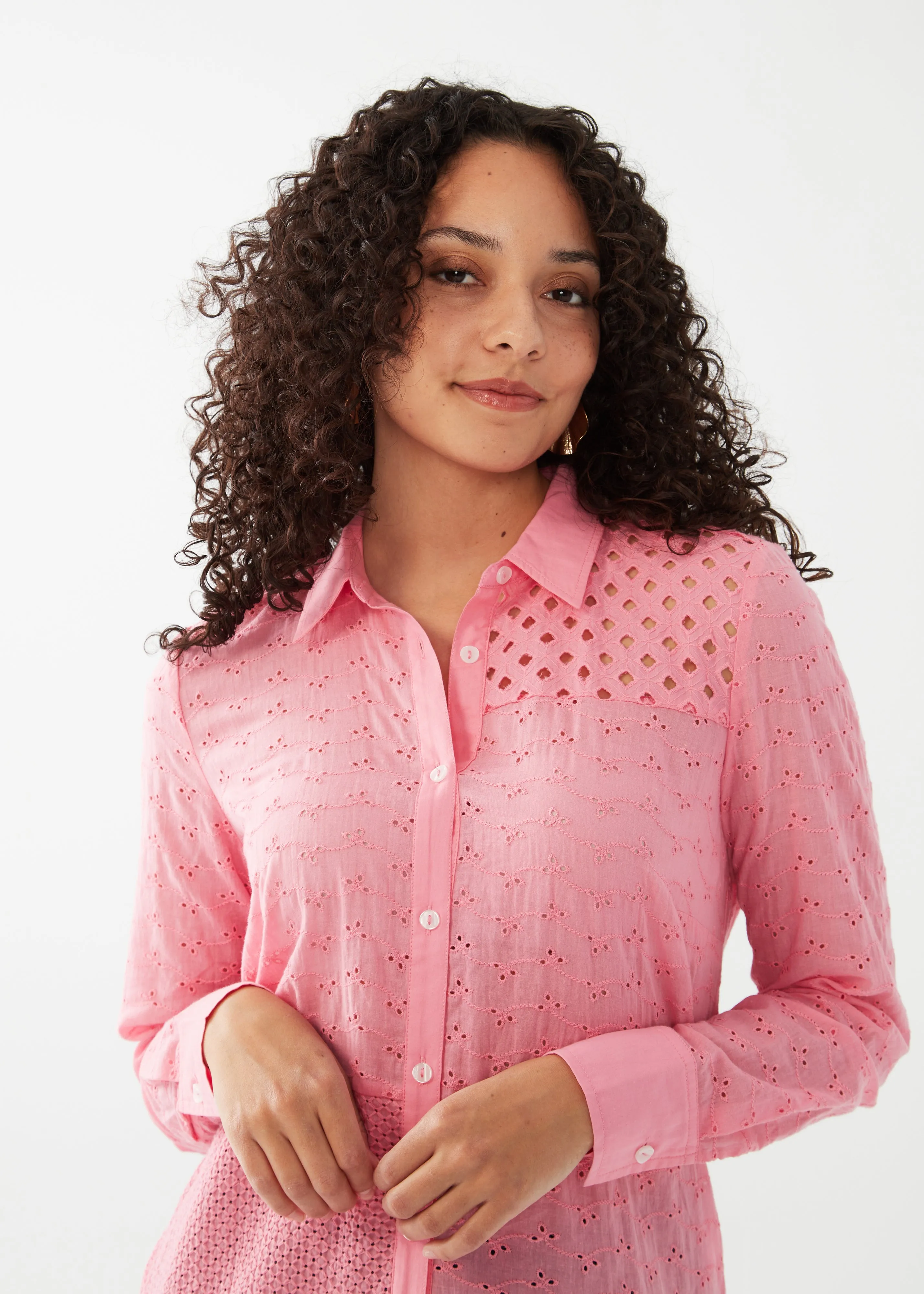 Patchwork Eyelet Tunic