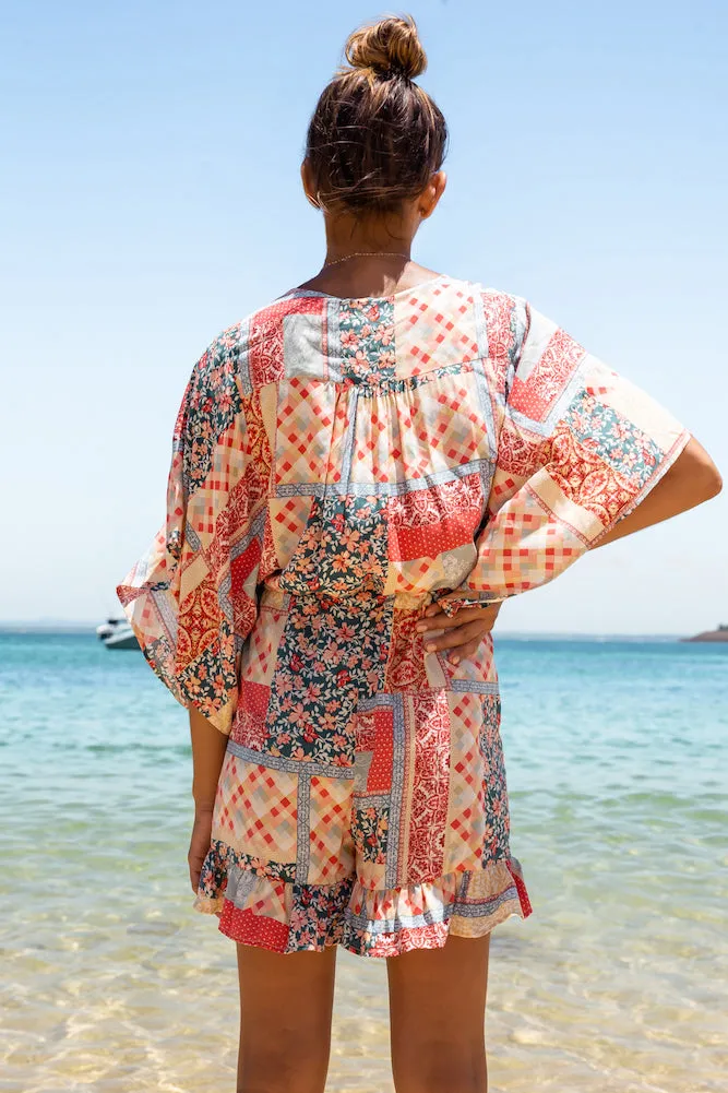 Patchwork Hearts Playsuit