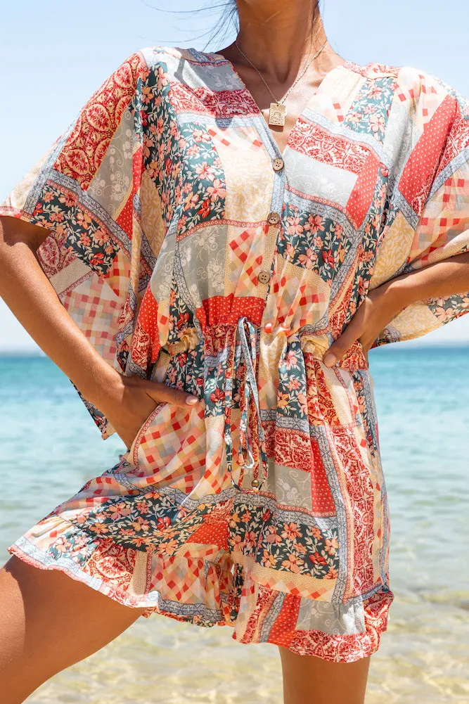 Patchwork Hearts Playsuit