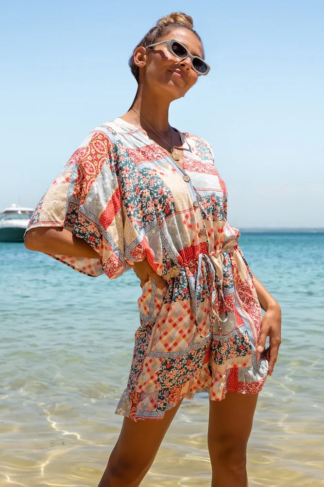 Patchwork Hearts Playsuit