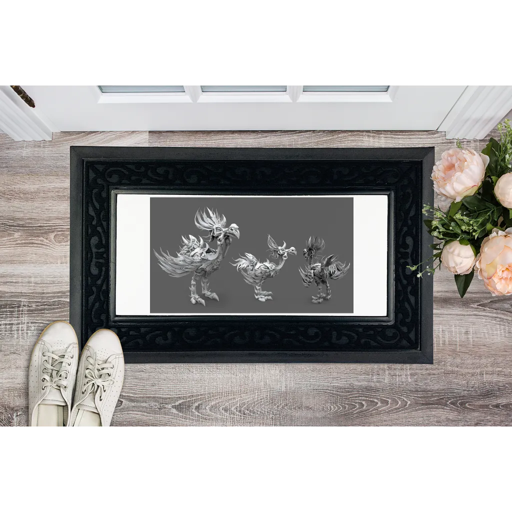 Squawkers the Ostrich Mount Sublimation Heavy Duty Door Mat