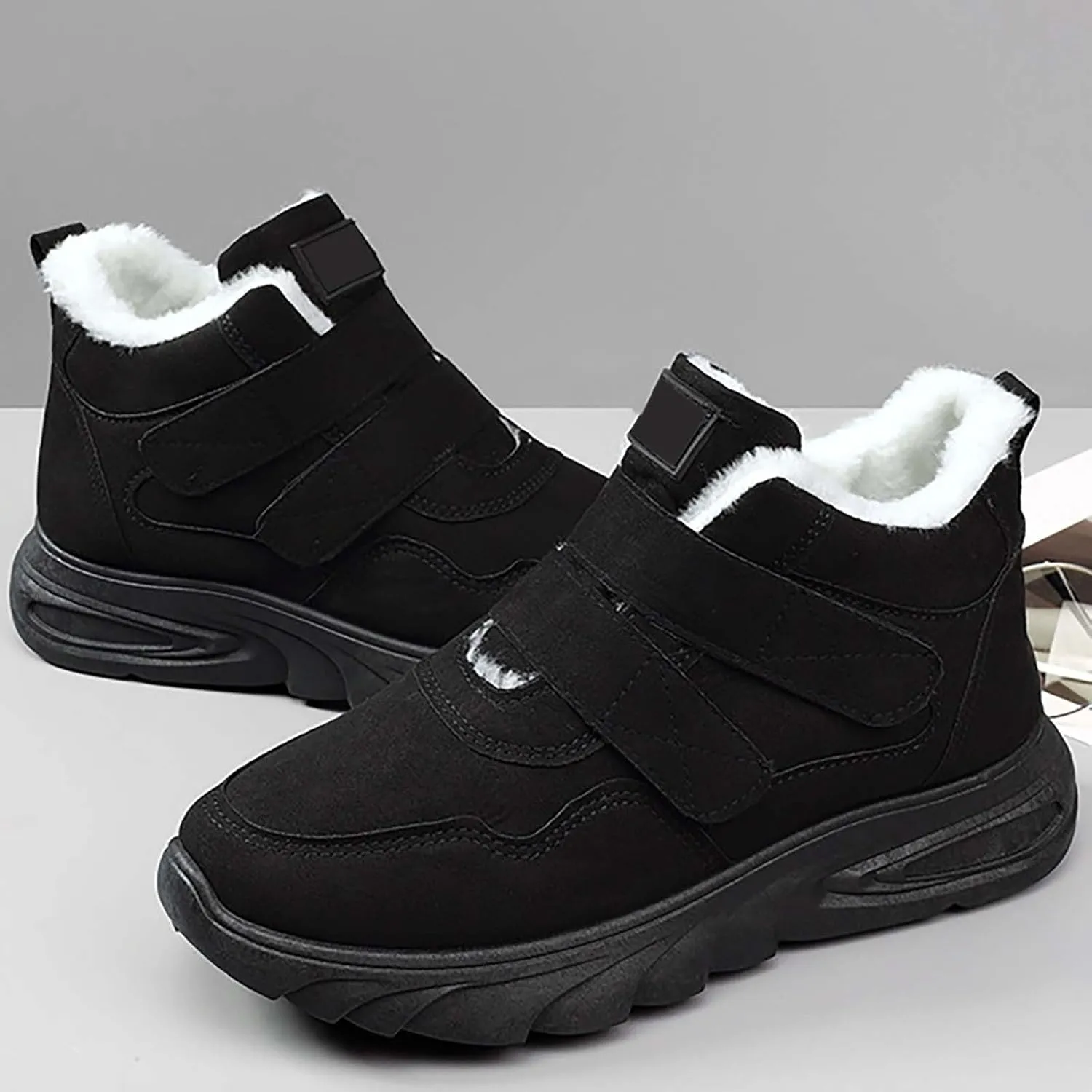 Winter Boots for Women Snow Shoes for Women Plush Ankle Boots Waterproof Plush Lined Boots Lightweight Ladies Shoes